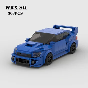 Новый японский JDM WRX STI Racing Спортивный автомобиль Спортивный автомобиль Чемпион скорости Гонщик MOC Строительные блоки Кирпичи DIY Игрушки для мальчиков Подарки на день рождения