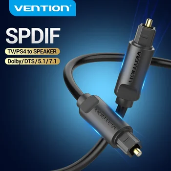 Vention Цифровой оптический аудиокабель Коаксиальный кабель Toslink SPDIF 1 м 2 м 3 для усилителей Blu-ray Xbox 360 PS4 Саундбар Оптоволоконный кабель
