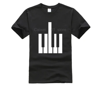 Личность Футболка Camiseta divertida paraman футболка пианино музыкальная группа розыгрыш клавиатура подарок круто для мужчин